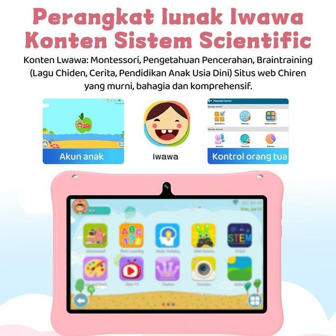 MEYDANDANI - HANCDON7 INCH TABLET ANAK/TABLET EDUKASI ANAK F06DENGAN KEMASAN TAS /TABLET ANDROID UNT