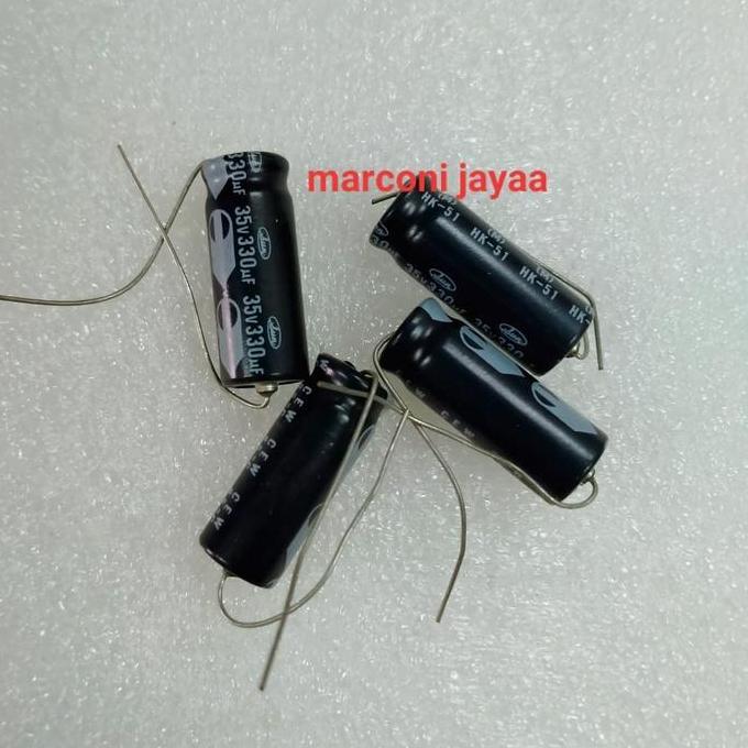 kapasitor 330uf 35volt axial TERBAIK