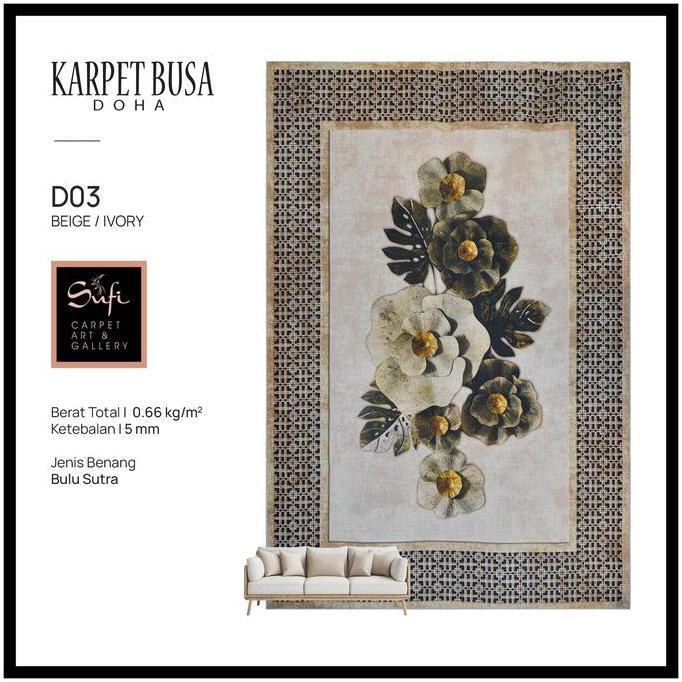 Karpet Lantai Busa Premium 200x300 Cm D03