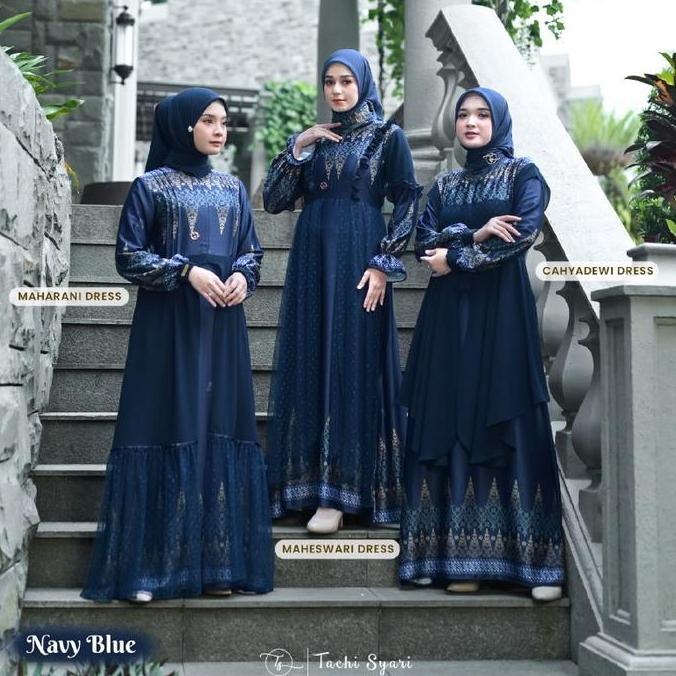 READY SARIMBIT RAYA NUSANTARA BY TACHI SYARI - Navy Blue