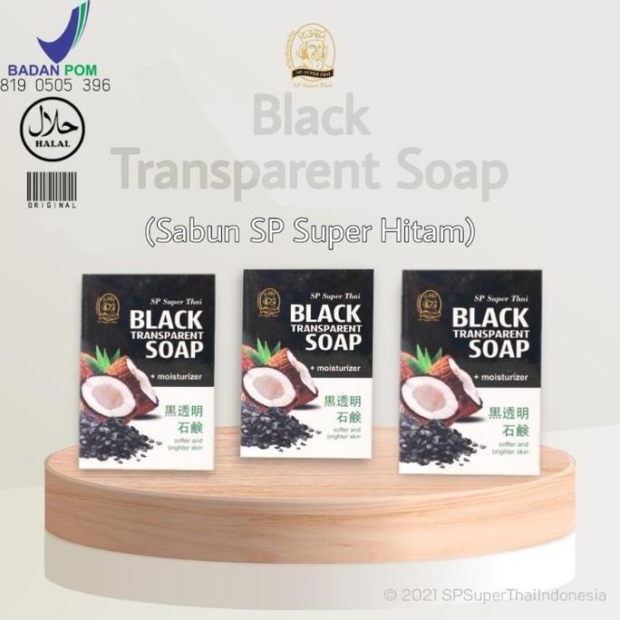 Wash- [ 3Pcs ] Sabun Sp Thailand Hitam Bpom Kemasan Baru Ori 100%