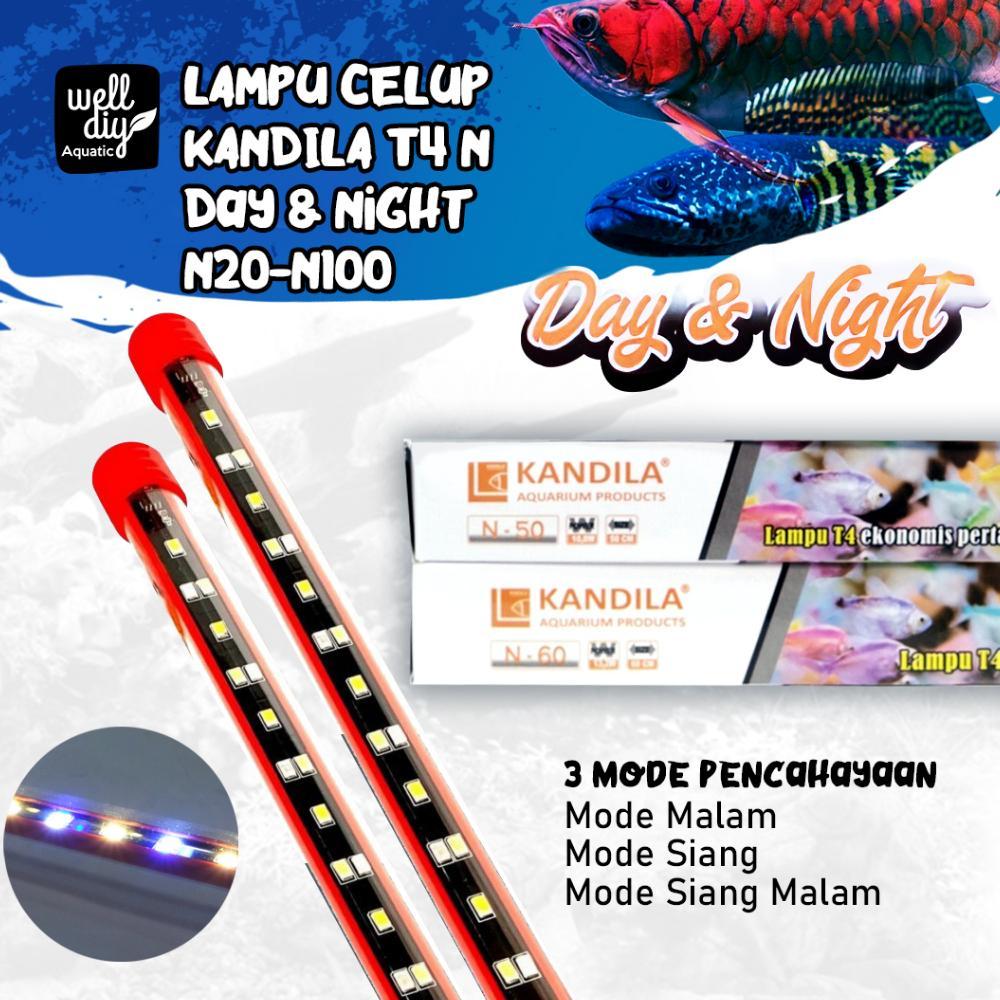 [ZGR] Lampu Celup Kandila T4 N Day and Night Aquarium Ikan Channa Koki Arwana