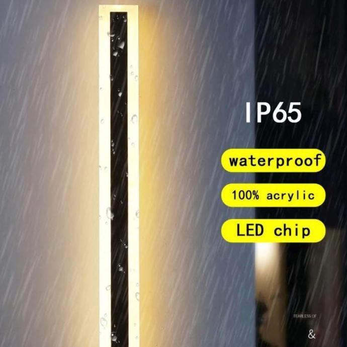 Lampu Dinding Panjang Dekorasi Minimalis Long Strip LED Wall Lamp 24 W