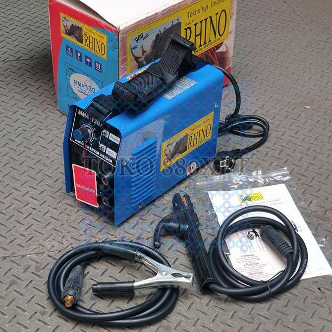 ,,,,,,,] Rhino MMA130 Mesin Las Inverter 130 Amper DC MMA Stick Inverter Welder 130A 220V