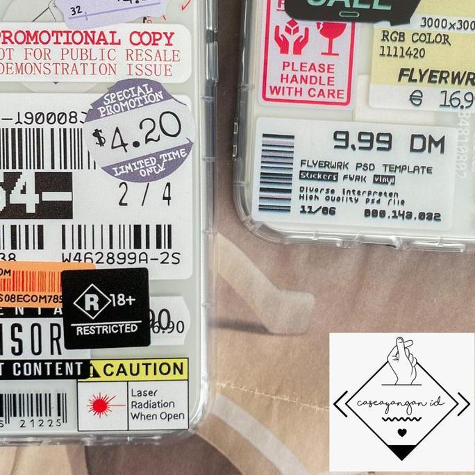 Ayoayo- Barcode Case For Iphone (6-12) Ip 6 6S Plus 7 8 Se 2020 X Xs Xr 11 12 Pro Max Mini Casing Si