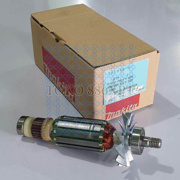 best produk] Armature Angker Rotor Makita N1900 N1900B N1923 N1923B Planer Makita 511938-9 Original 