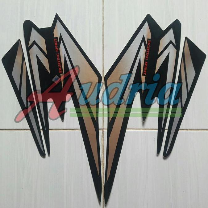 Striping Stiker Motor Yamaha Rx King 2002 Hitam-Gold HIGH QUALITY