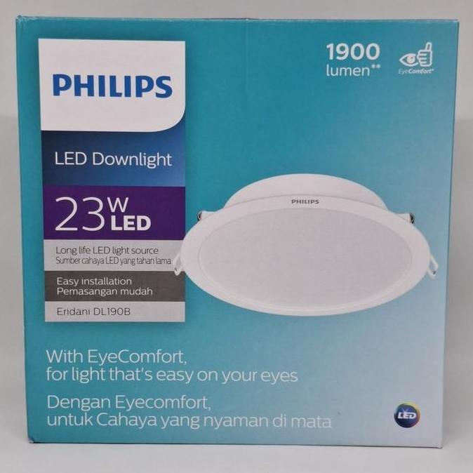Lampu Philips Downlight Led Eridani 23W 23 W 23 Watt 23Watt - Putih Cooldaylight