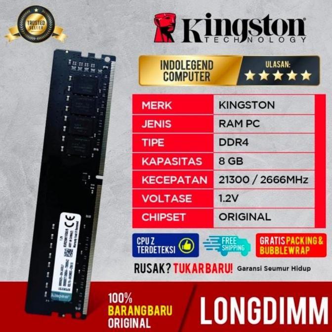 RAM KINGSTON DDR4 8GB PC2666