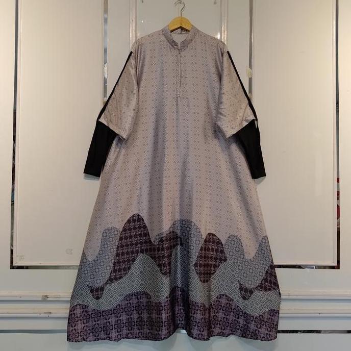 SILVANA DRESS | Gamis Silk Jumbo LD 130cm Mewah Elegan Lembut Wanita Muslim Oversize Busui Maxi Nyam
