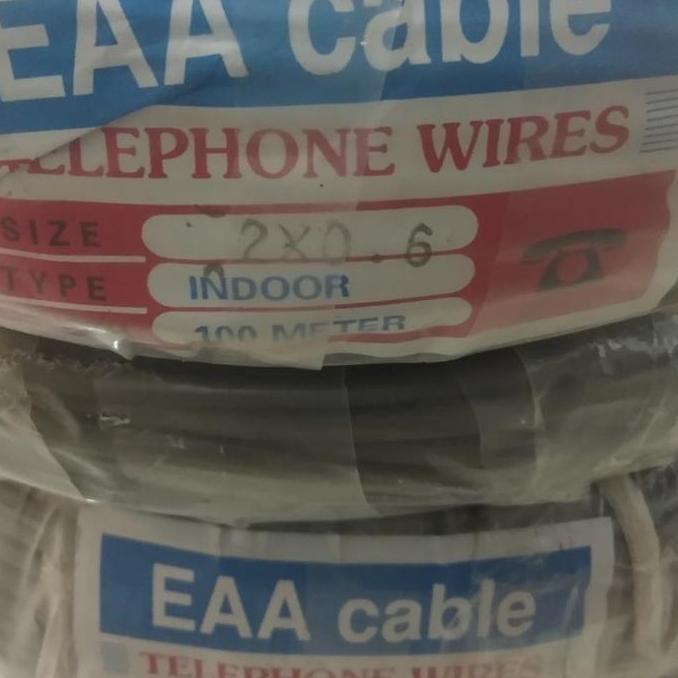 Kabel Telepon Eterna Eaa 2X0,6 @100M 2X0.6