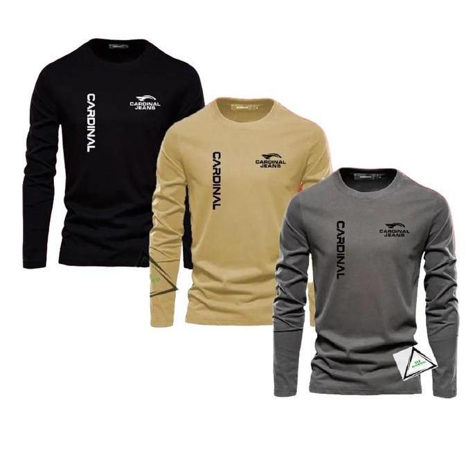 KAOS PANJANG CARDINAL KIRKA  - Kaos panjang Distro Pria - Kaos panjang Distro100% Catoon Combed 30 N