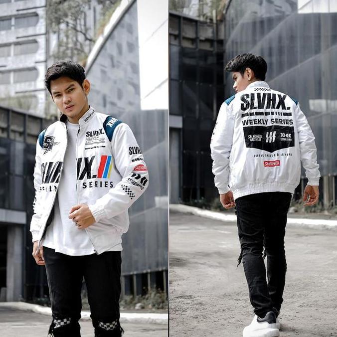 DR103 >> Jaket Nascar Racing Pria - Jaket Sunmori Vintage - Original Salvio Hexia