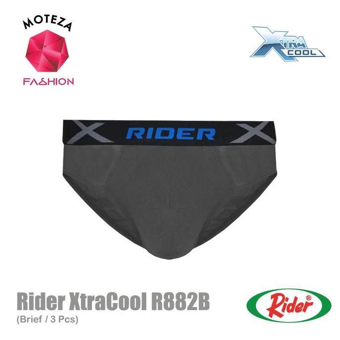 DV277 >> Rider Xtracool R882B R 882 B Celana Dalam CD Pria Mini Brief - 1 Box isi 3 pcs