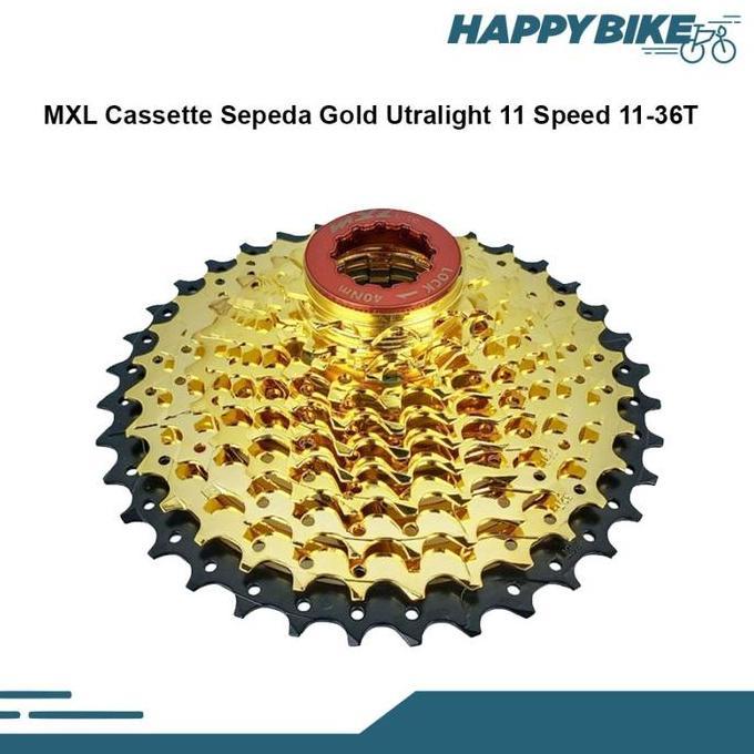 Sprocket Sepeda MXL Cassette Gold 11 Speed 11 - 36T MTB Road Bike