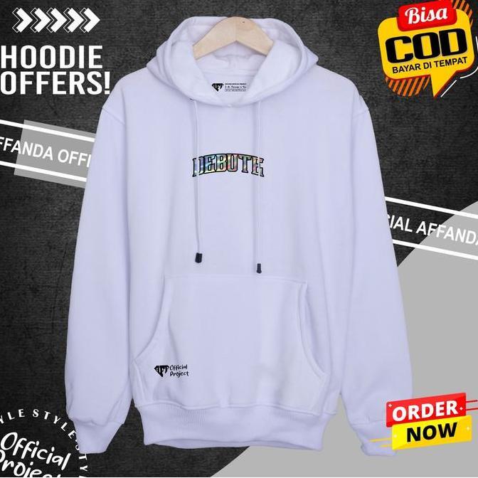 DB193 >> sweater basic jumbo oversize keren aesthetic murah warna hitam sablon hologram list simple 