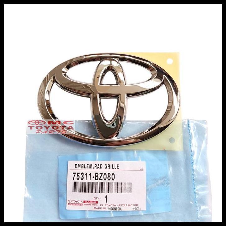 TERLARIS EMBLEM LOGO CHROME DEPAN GRILL GRILLE RADIATOR ORIGINAL TOYOTA AVANZA RUSH EMBLEM LOGO PINT