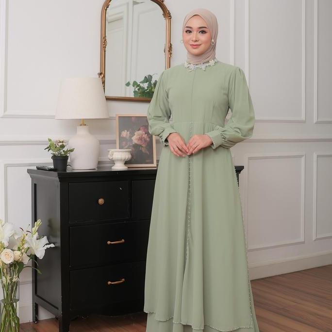 Gamaleea - Anastacia Family Set Sage Green / Sarimbit Keluarga / Pakaian Keluarga / Baju Couple Kelu