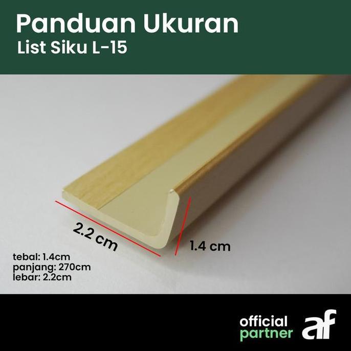 List Siku L List Tangga Stepnosing / Penutup Wpc / End Molding Untuk Lantai Kayu, Lantai Vinyl, Lant