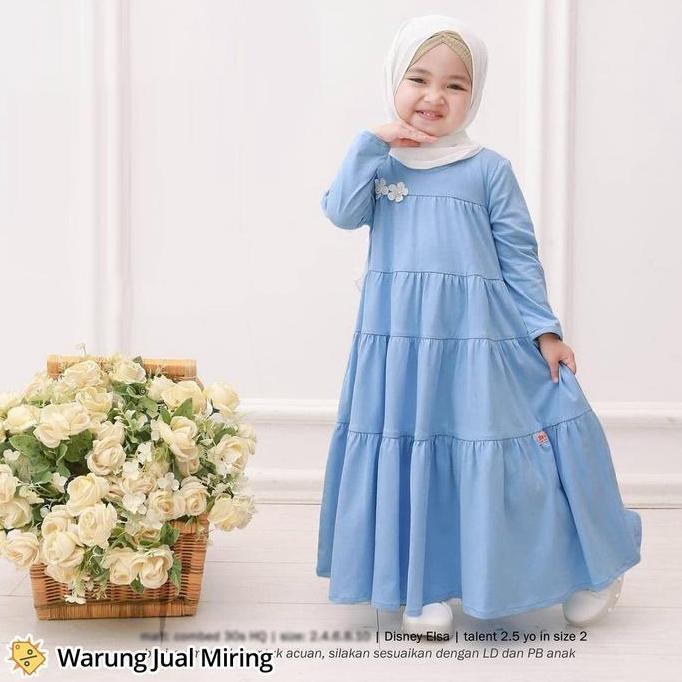 Kirimya- Baju Gamis Anak Perempuan & Dewasa 1-16 Tahun Baju Muslim Anak Gamis Dress Anak Remaja Tang