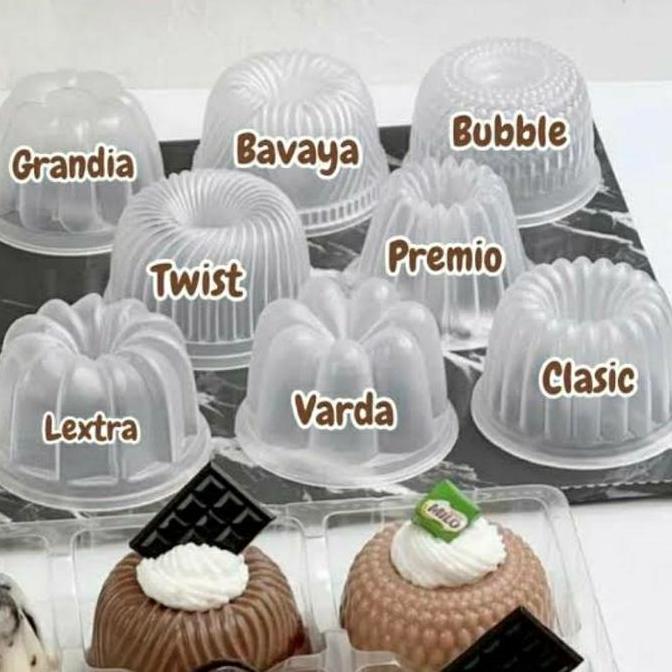 Cetakan Agar Puding Mini Bavaya Classic Twister Jelly Bunga Ulir Puding Green Leaf 0951 FW