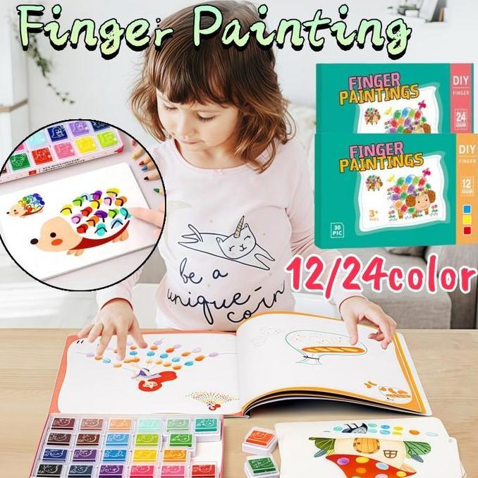 Finger Painting  (mewarnai Pake Jari) IY Tangan Painting Finger Painting Melukis Dengan Jari Untuk A