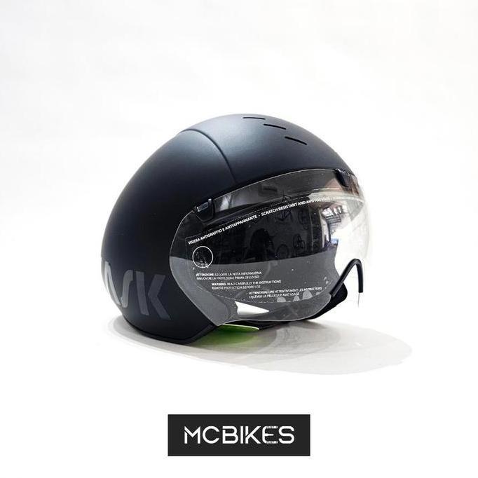 Kask Bambino Pro Crono Cycling Helmet with Visor - Black Matt - Helm Sepeda