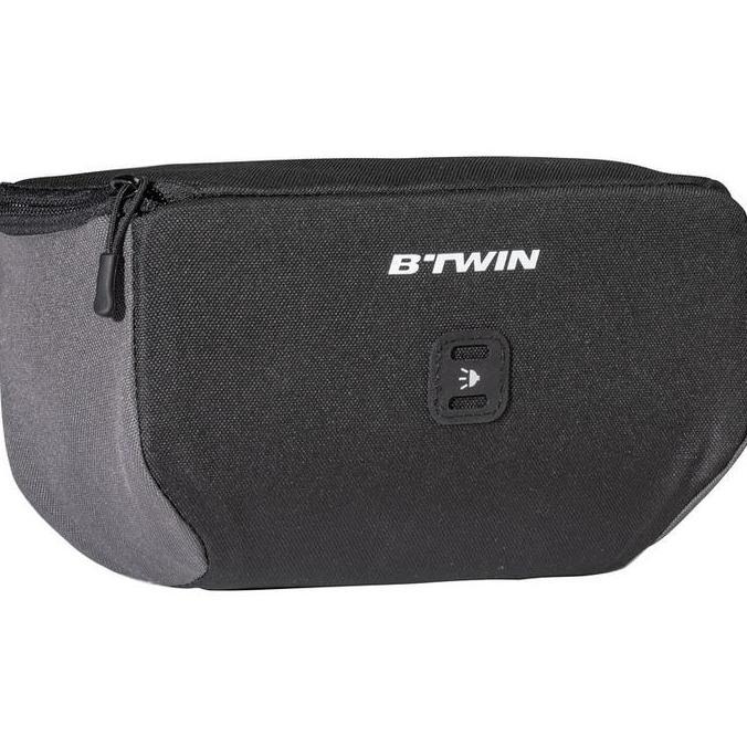 TAS SEPEDA ANAK HITAM BTWIN BAG TAS STANG SEPEDA TAS SKUTER