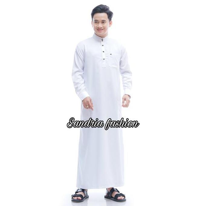 Jubah Gamis Pria Dewasa & Remaja - Desain Polos Elegan, Katun Toyobo, Lengan Panjang ZER