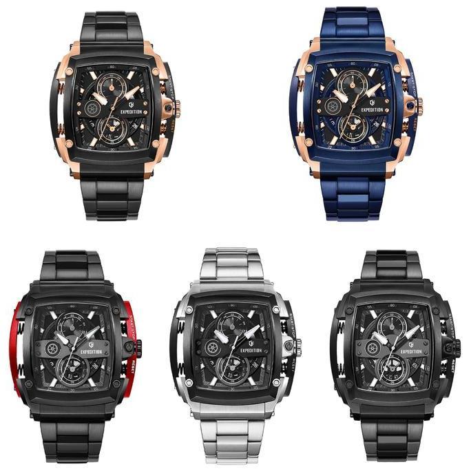 JAM TANGAN PRIA EXPEDITION 3008 EXP 3008 / E3008 / E 3008 RANTAI ORIGINAL QUARTZ terlaris