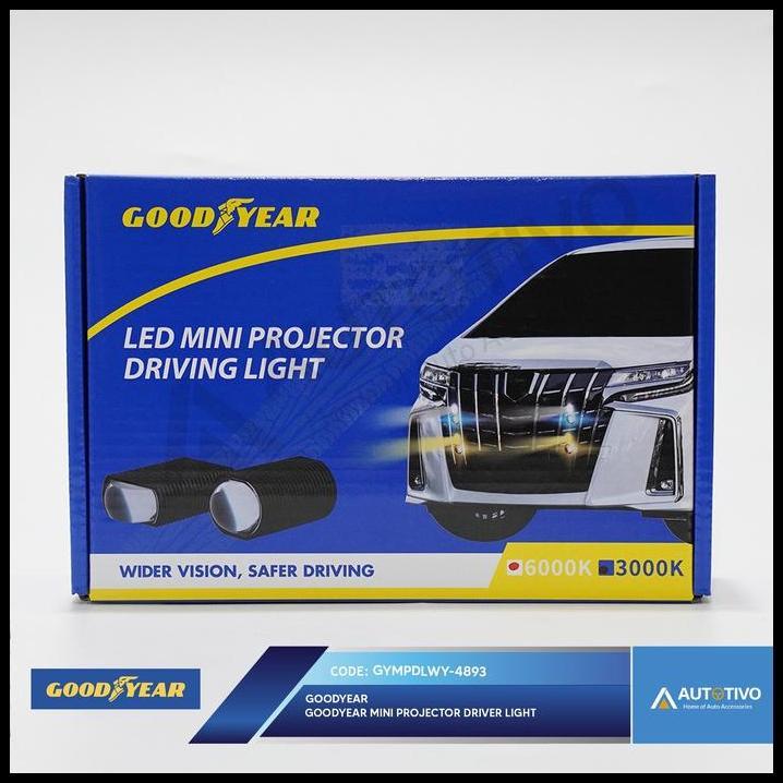 TERMURAH GOODYEAR LED MINI PROJECTOR DRIVING LIGHT
