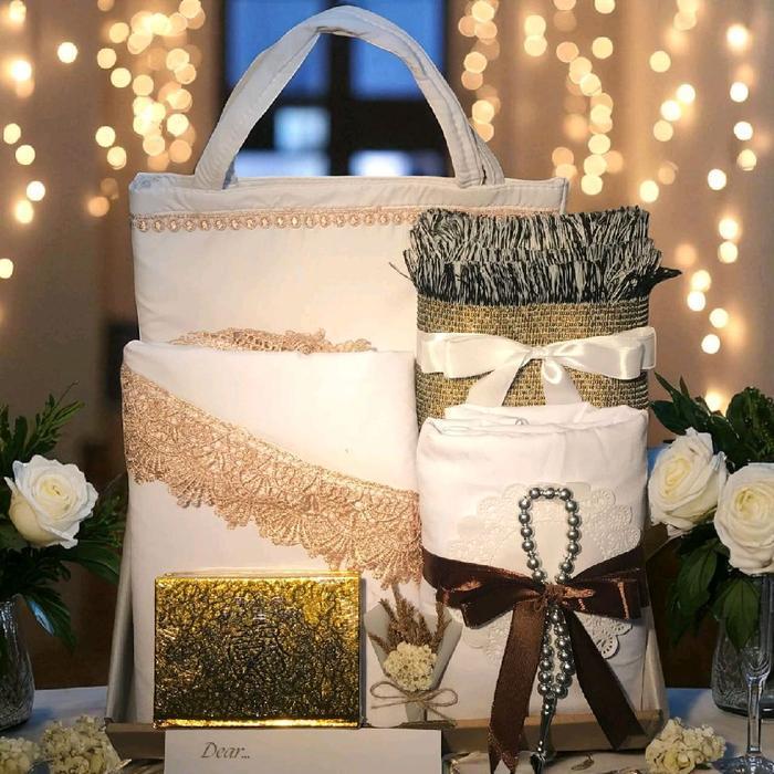 HAMPERS MUKENA DEWASA 2 IN 1 RAYON PREMIUM LENGKAP / Kado Ultah Cewek / Mukenah / Hampers Lebaran id