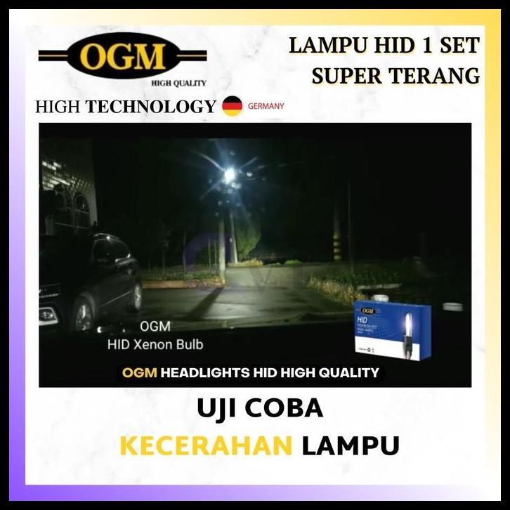 TERLARIS OGM - LAMPU HID MOBIL TOYOTA KIJANG INNOVA 6000K 35W HIGH TECH 