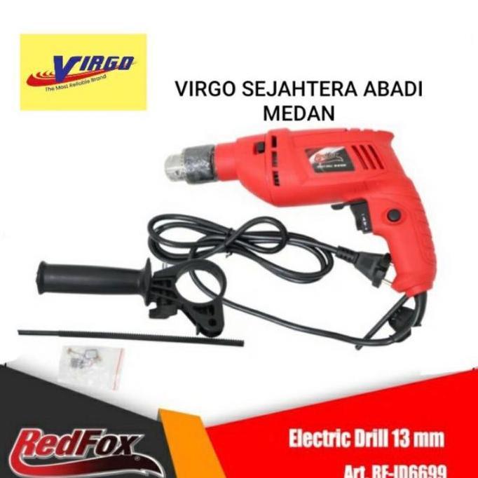 REDFOX-ID6699 MESIN BOR LISTRIK IMPACT DRILL 13mm REDFOX RF ID 6699