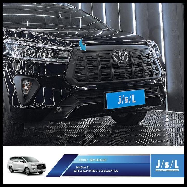 DISKON GRIL INNOVA REBORN 21 FRONT GRILLE ALPHARD BLACKTIVO PHANTOM BLACK 