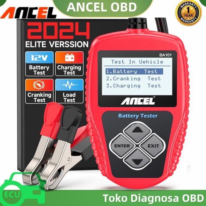 FERNOREN Ancel BA101 12V Alat Cek Aki Mobil Motor Test Battery ACCU Volt Tester