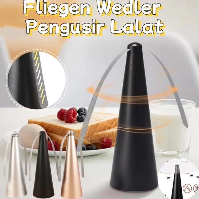 GEOVANHIE 360 Degree Fly Repellent Fan Kipas Pengusir Lalat Menangkap Lalat Dan Mengusir Nyamuk Fan 