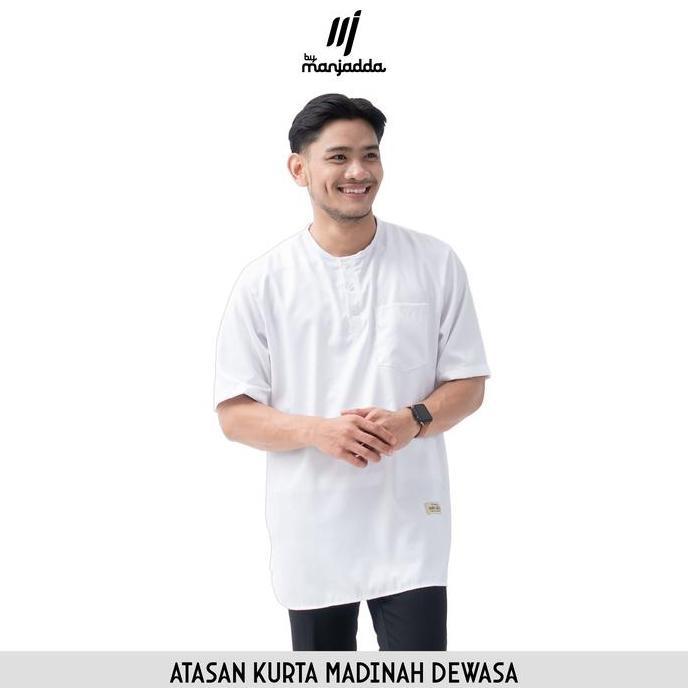 MAN JADDA Atasan Koko Madinah Dewasa Bahan Preium Katun Madinah