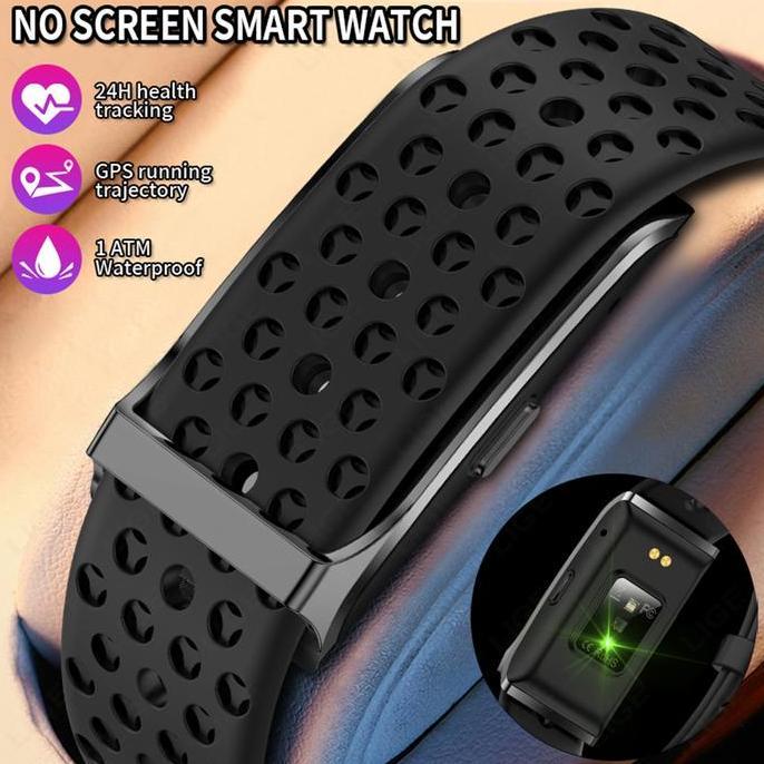 LIGE Baru Tanpa Layar Jam Tangan Pintar Wanita Pemantauan Kesehatan Olahraga Gelang Pintar Pria Jam 