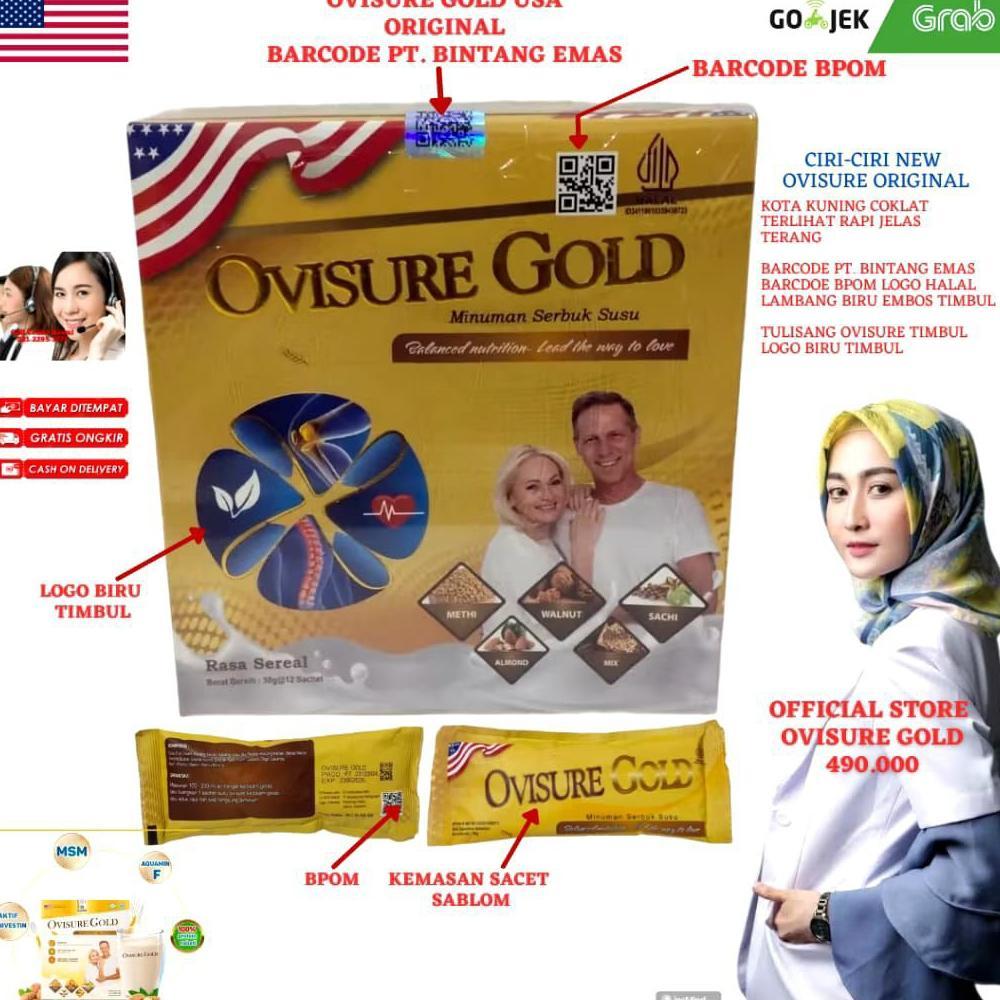 Ovisure Gold Susu Original USA Kesehatan Tulang Persendian Terapy Syaraf Kejepit Tulang Keropos Oste