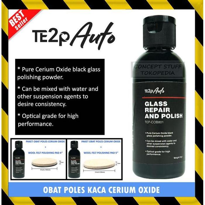 OBAT CERIUM OXIDE POLES PENGHILANG BARET KUSAM KERAK JAMUR KACA MOBIL