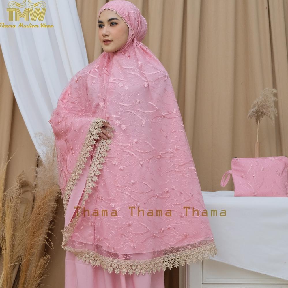 Mukena Dewasa Sutra Brokat Mewah