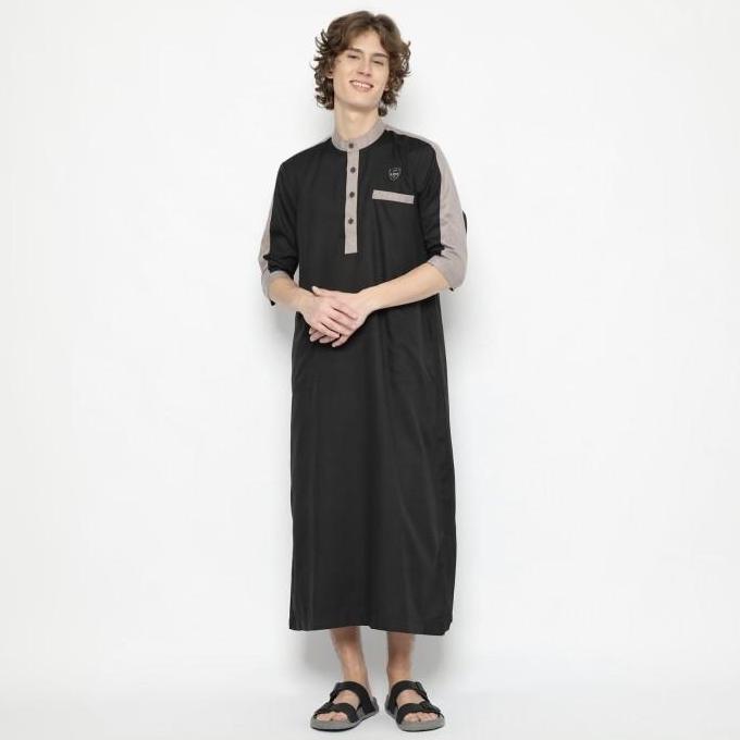Jubah List Reglan Katun Madinah Gamis Pria Dewasa Premium Katun Madina