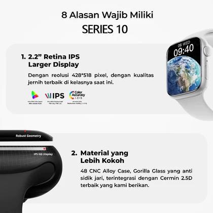 BESTPROMO 100%Original Smartwatch Serie S10/S11 mini 38mm Smart Watch 10 Jam Pintar Olahraga Bluetoo