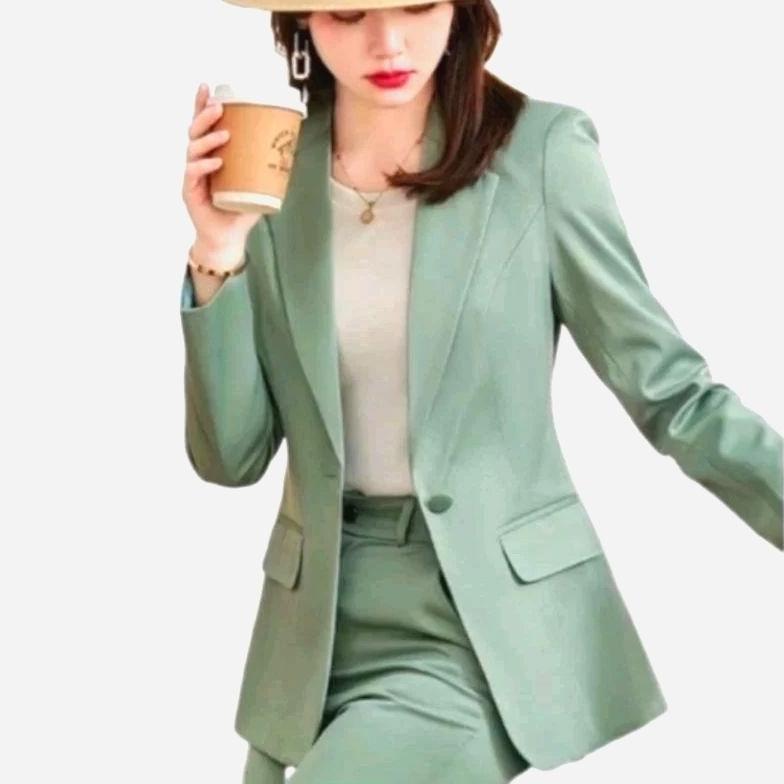DISKON BLAZER - BLAZER WANITA - JAS WANITA SAGE GREEN - BLAZER WANITA MERAH CABE