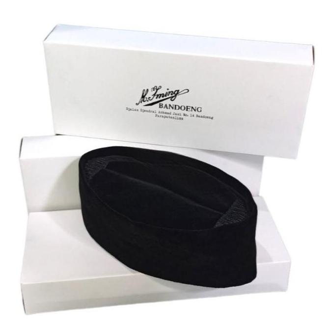 Peci Hitam M Iming Bandung Orinal Songkok Nasioanal Peci Laki Laki Sholat Ke Masjid Black