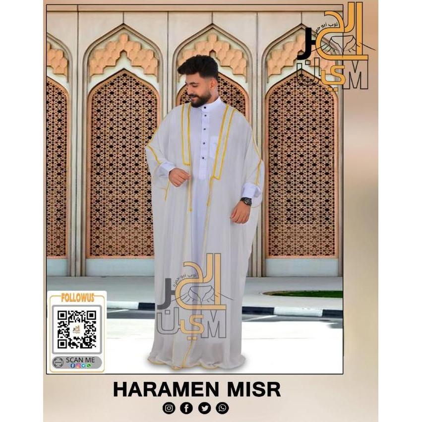 BISHT LUARAN JUBAH BAHAN NERAWANG BHIST JUBAH LUARAN JUBAH RAJA ARAB