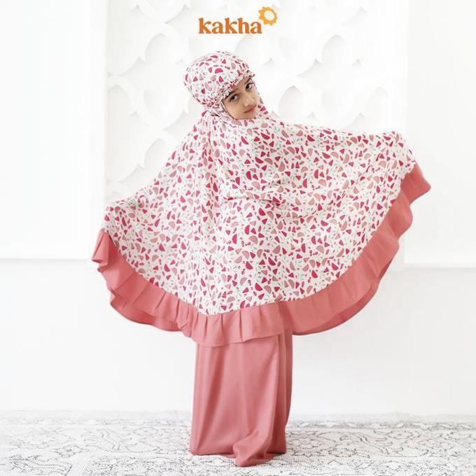 Kakha - Mukena Anak Aqsa Series (1-9 Tahun) / Mukena Couple Ibu Anak / Mukena Rayon / Mukena balita 