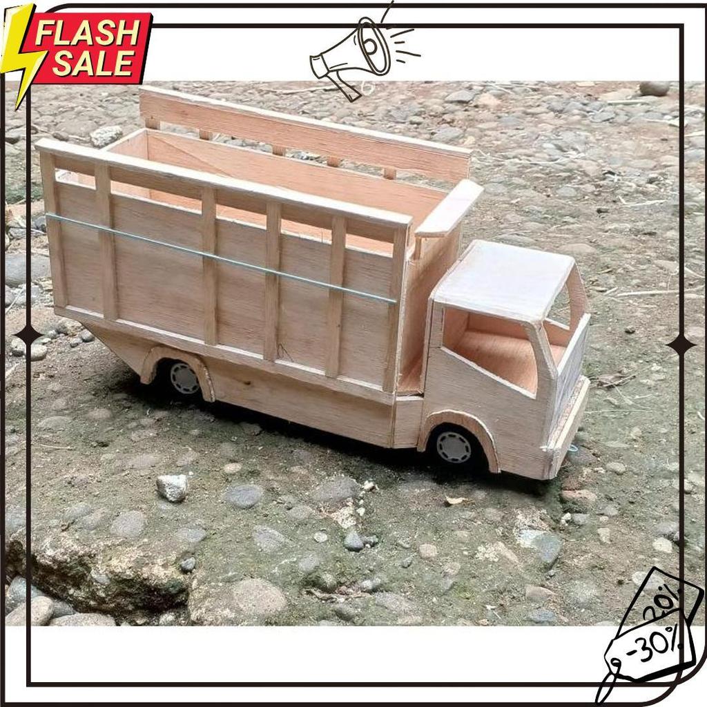 Miniatur Truk Oleng,Pintu Belakang Bisa Terbuka, Free Lampu Led 6.6