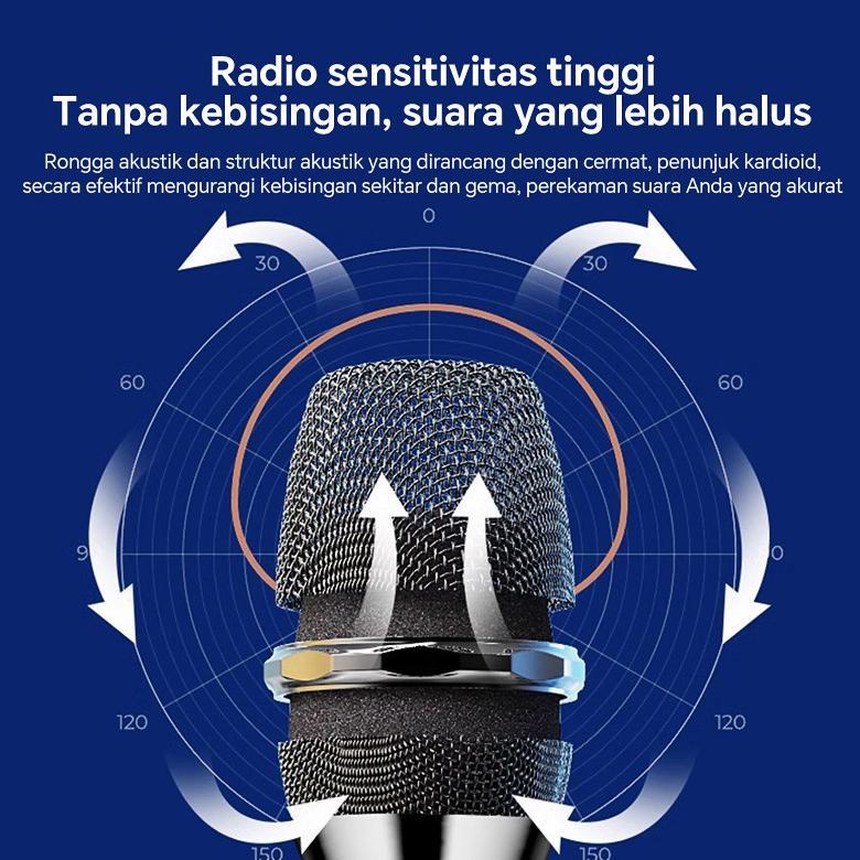 BIG SALE READYGOLD MIKROFON MIKROFON NIRKABEL VOKAL SUARA TERBAIK DUAL HANDHELD MIKROFON BLUETOOTH N